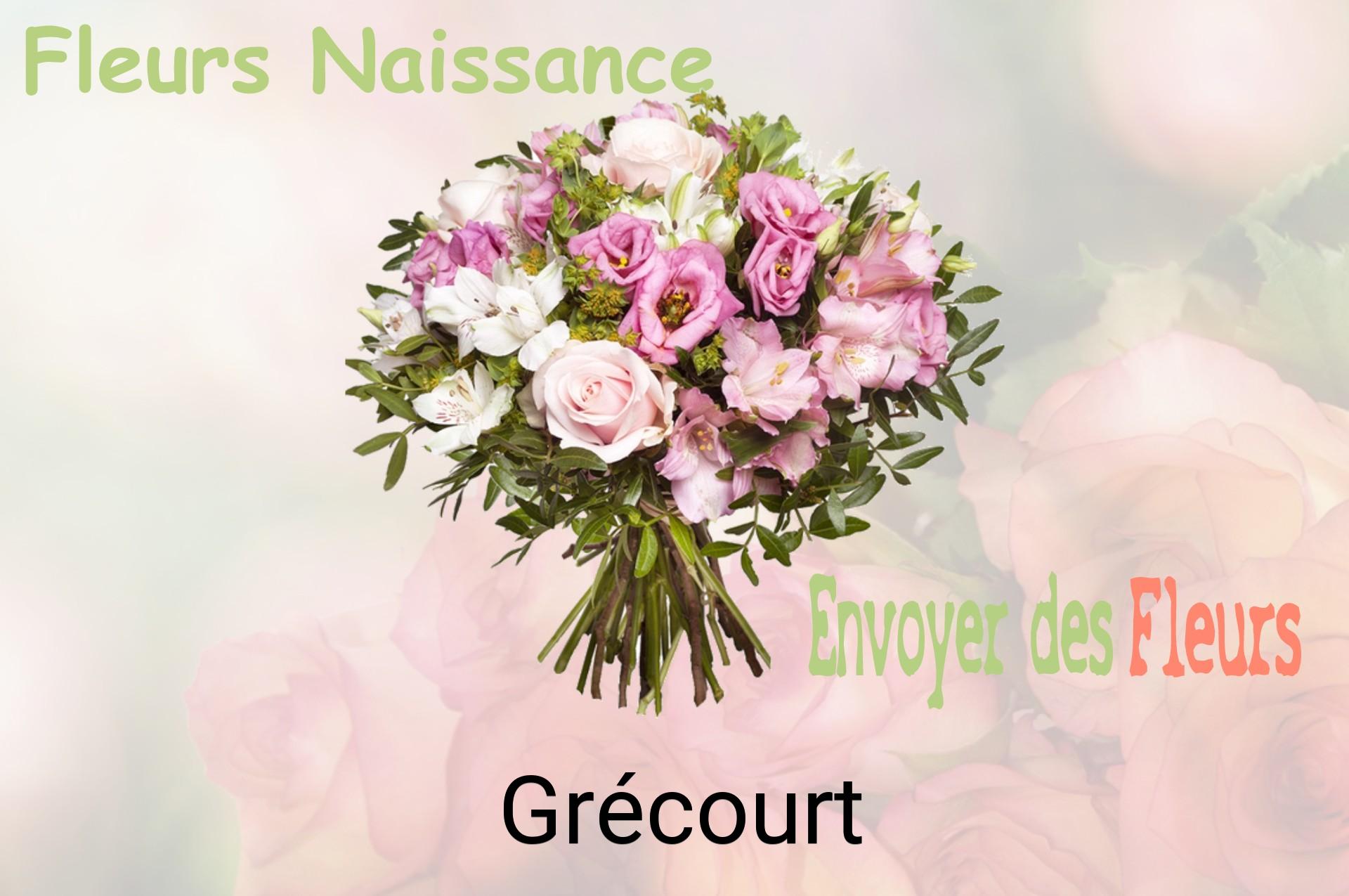 Bouquet de fleurs de naissance livré à Grécourt